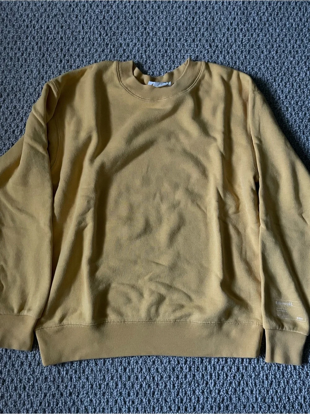 Entireworld Men's Crewneck Sweatshirt in Butter Yellow